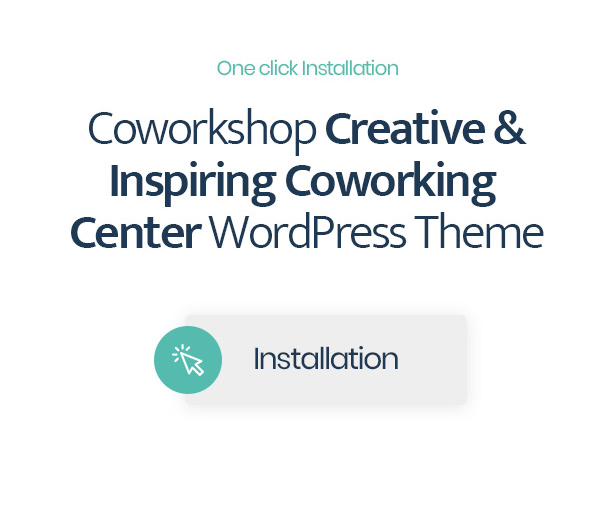 Centre Coworking thème WordPress Centre Coworking avec installation en un clic