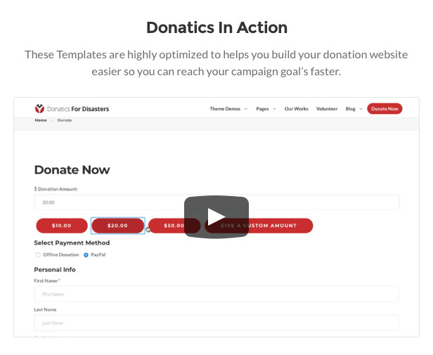 Donatics - Thème WordPress pour des œuvres de charité et de collecte de fonds - 4