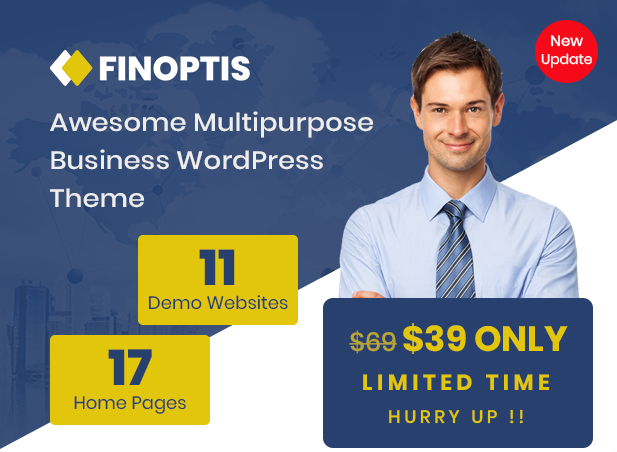 Finoptis - Thème WordPress entreprise polyvalente 