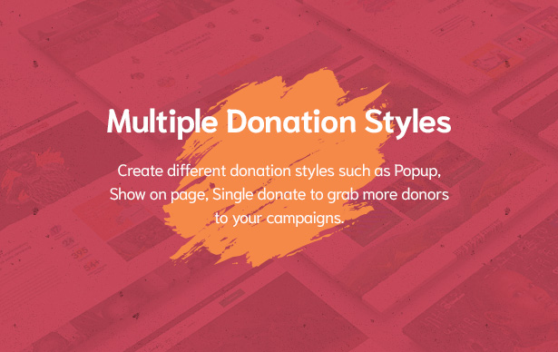 Styles de dons multiples dans le thème WordPress Givelove Nonprofit Charity and Crowdfunding