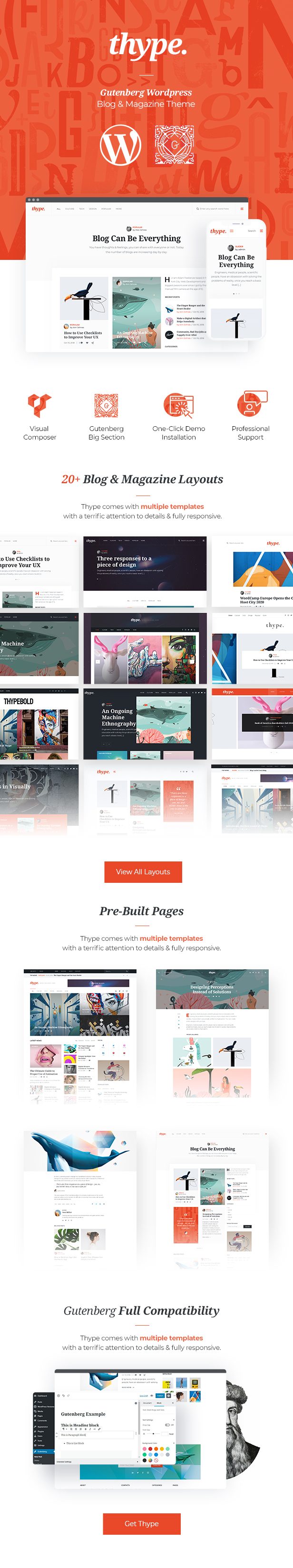Thype | Thèmes WordPress pour blogs et magazines multi-concept - 1