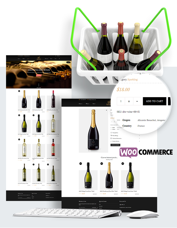 Diwine - Domaine viticole et viticole, Thème WordPress pour vignoble - 12