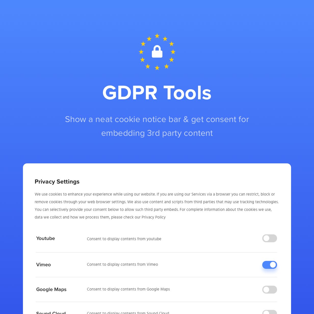 Outils GDPR