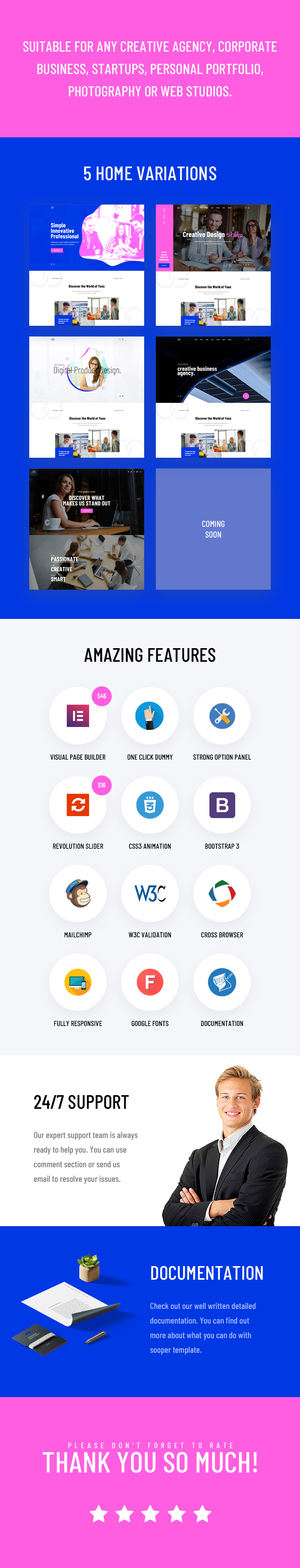 Yoox - Thème WordPress créatif d'une page et Parallax