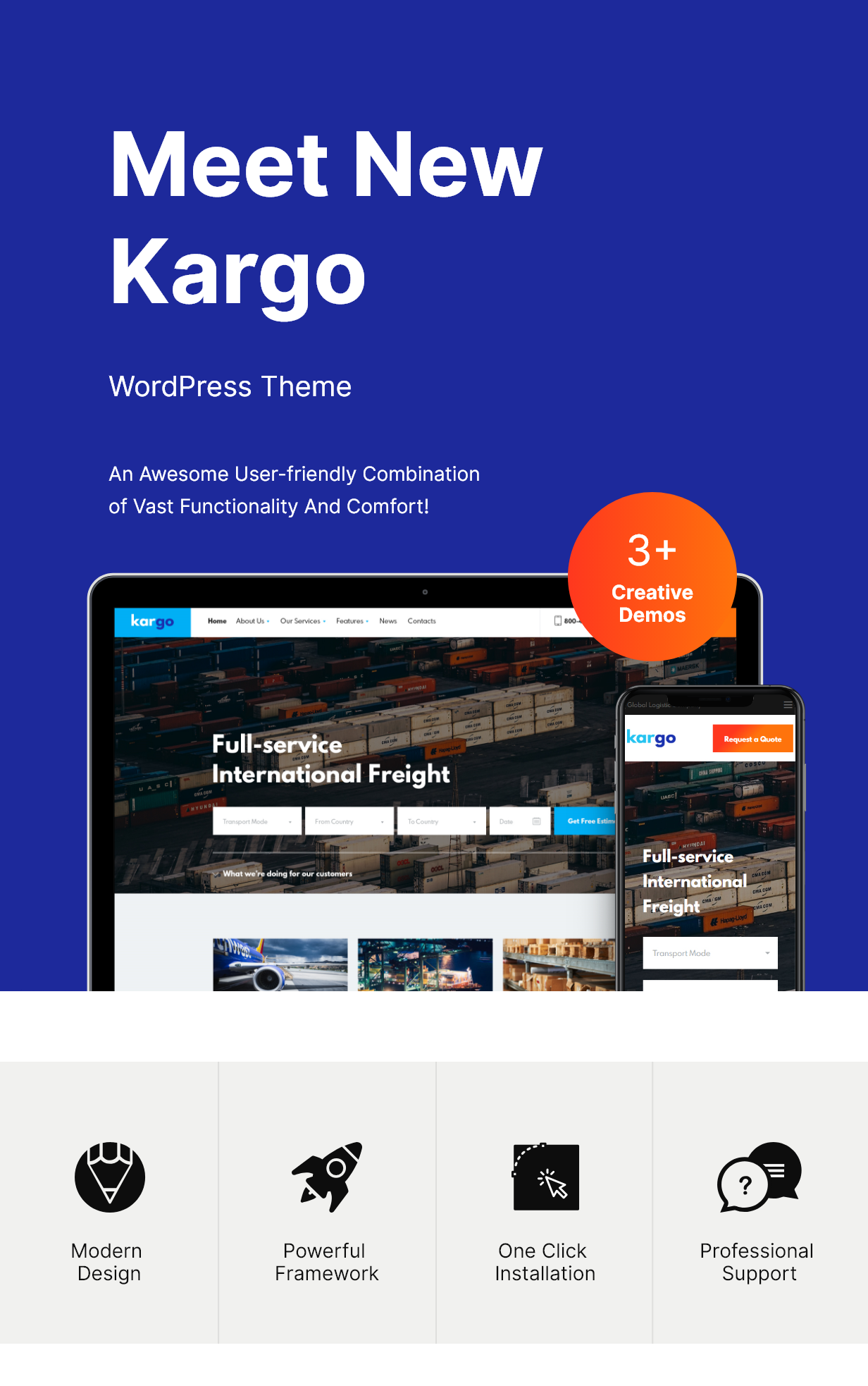 Kargo | Logistique et transport Thème WordPress - 1