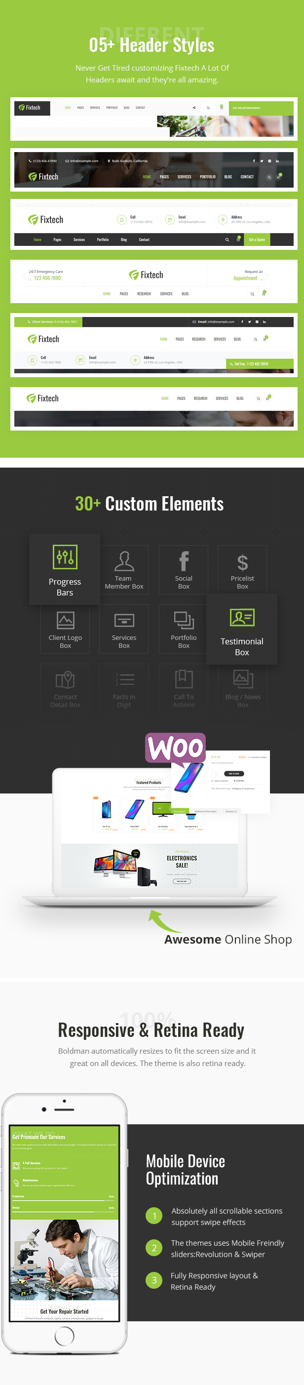 Thème WordPress Fixtech