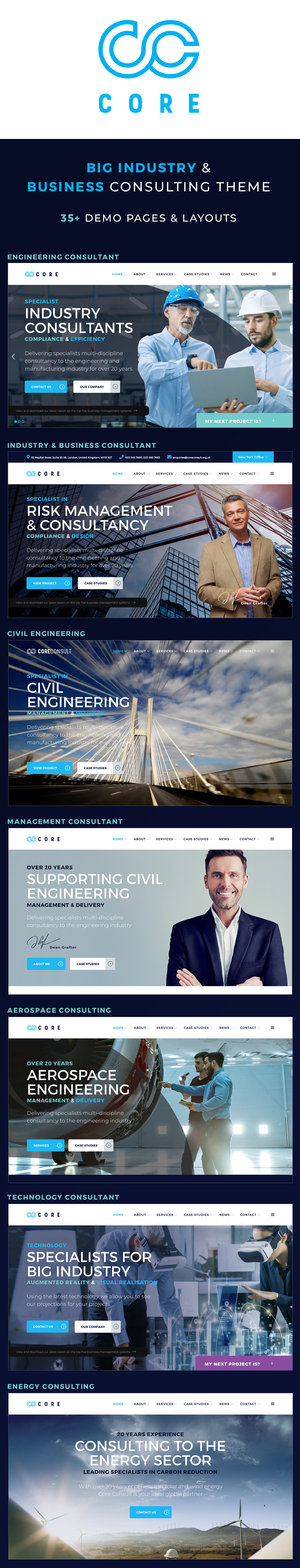 Coreconsult - Thème WordPress pour les grandes entreprises et les grandes entreprises - 2