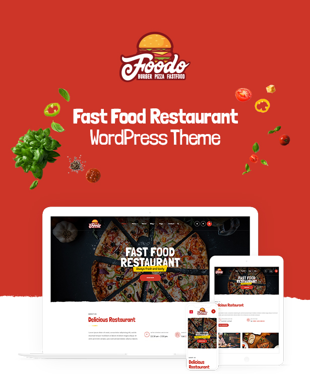 Foodo - Thème WordPress pour restauration rapide