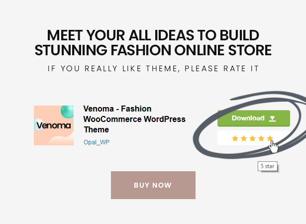 Venoma Puissant Fashion Shopping Thème WordPress WordPress