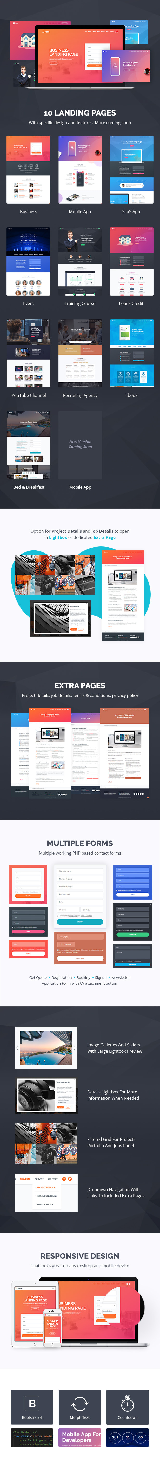 Juno - Pack de pages de destination polyvalentes