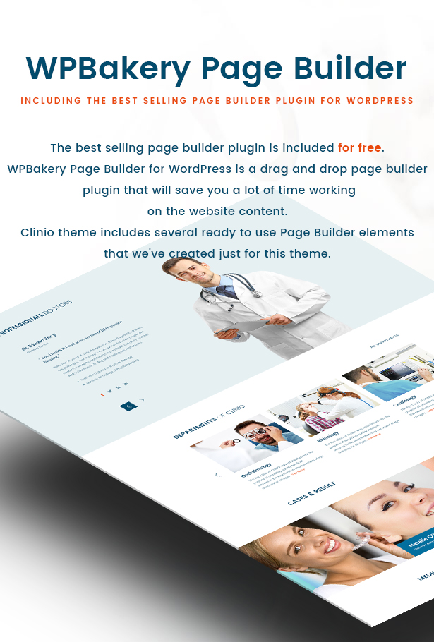 Clinio - Thème WordPress médical et dentaire WPBakery Page Builder