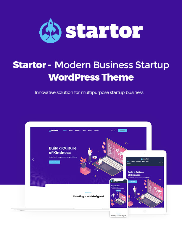 Thème WordPress Startup Modern Business Startup