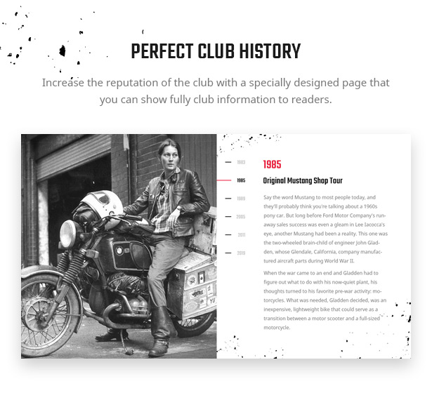 Lex Rider est complètement responsive

 Thème WordPress pour motocyclistes et motocyclistes