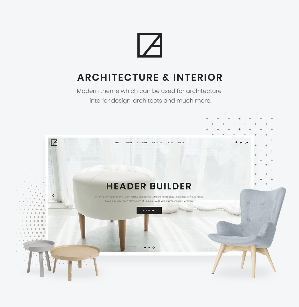 Arkhitekton - Thème WordPress de l'architecture moderne et de la décoration d'intérieur