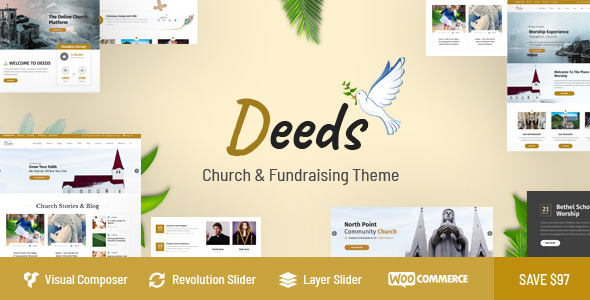 Deeds2 - Thèmes WordPress pour Religion et Eglise - 9