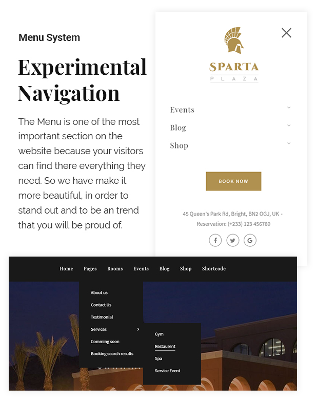 Sparta - Thème WordPress pour la réservation d'hôtel - 7