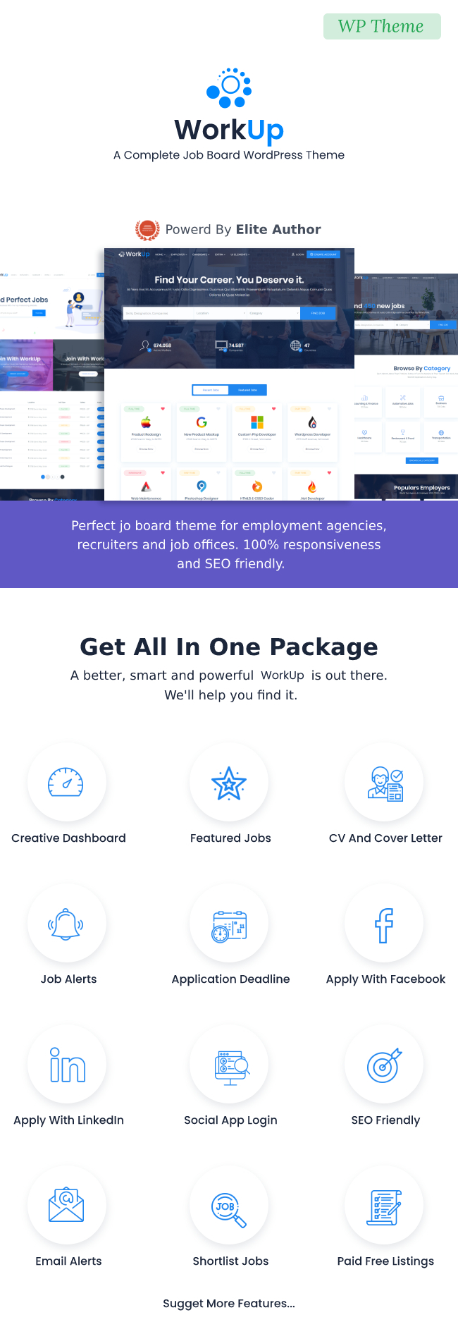 Workup - Thèmes WordPress pour Job Board - 4