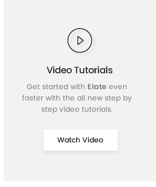 Guide vidéo Elate