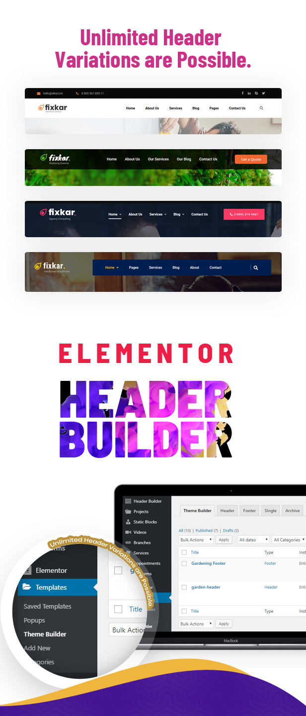 FixKar - Un thème WordPress pour services (Elementor) avec système de paiement en ligne pour rendez-vous - 4