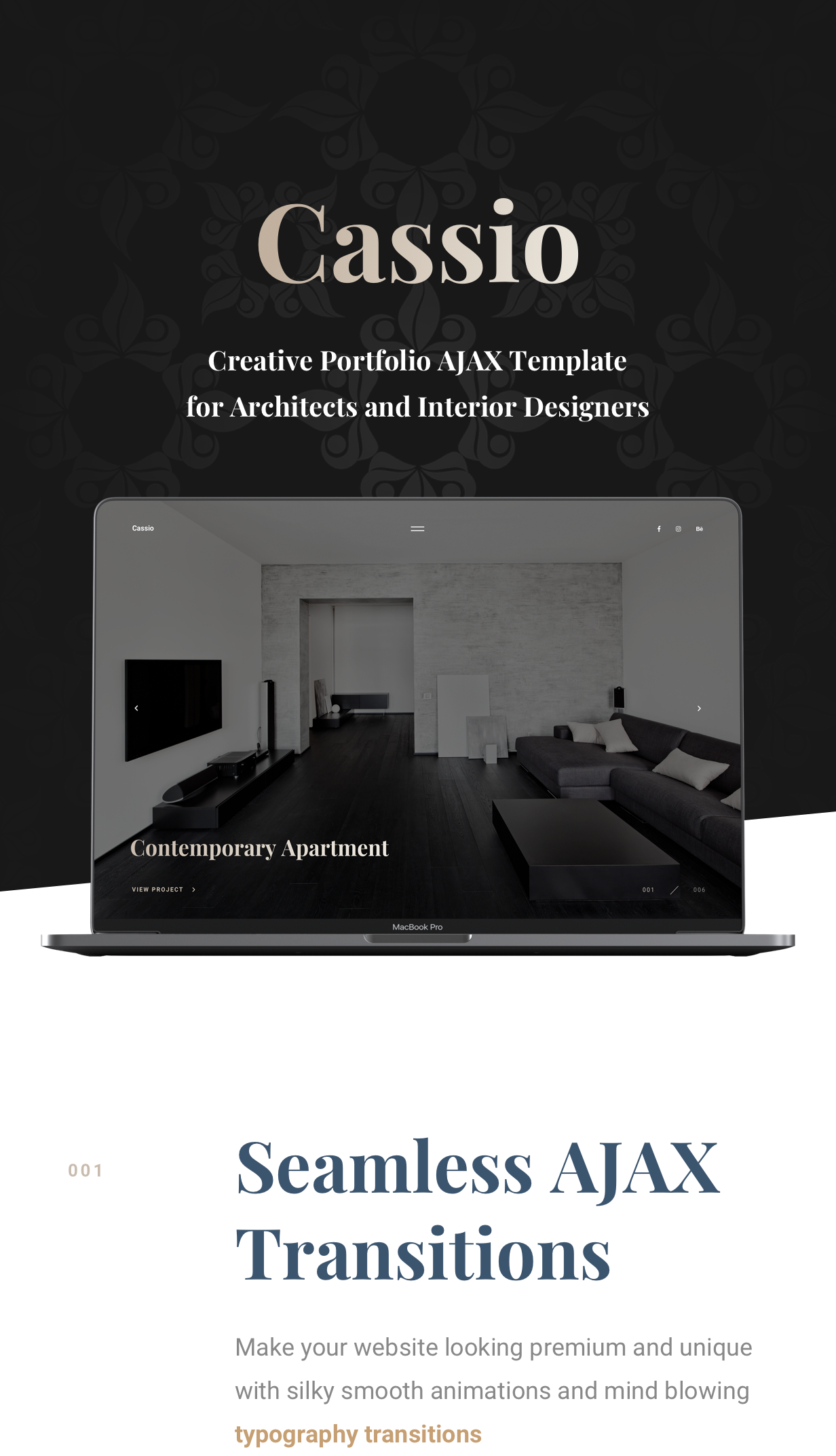 Cassio - Portefeuille HTML5 pour modèle AJAX - 4