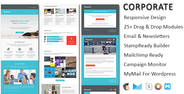 Portfolio - Modèle de courrier électronique réactif polyvalent avec Mailchimp Editor - 4