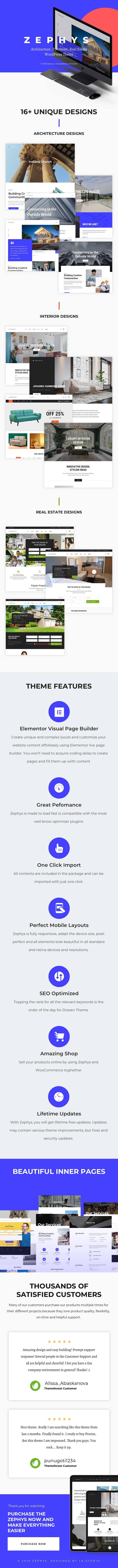 Zephys - Thèmes WordPress pour l'architecture et les intérieurs - 1