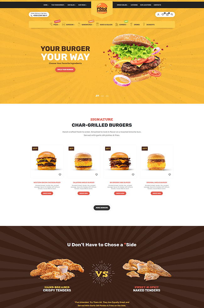 Lafka - Thème WooCommerce pour Burger Pizza - Livraison rapide - Restaurant