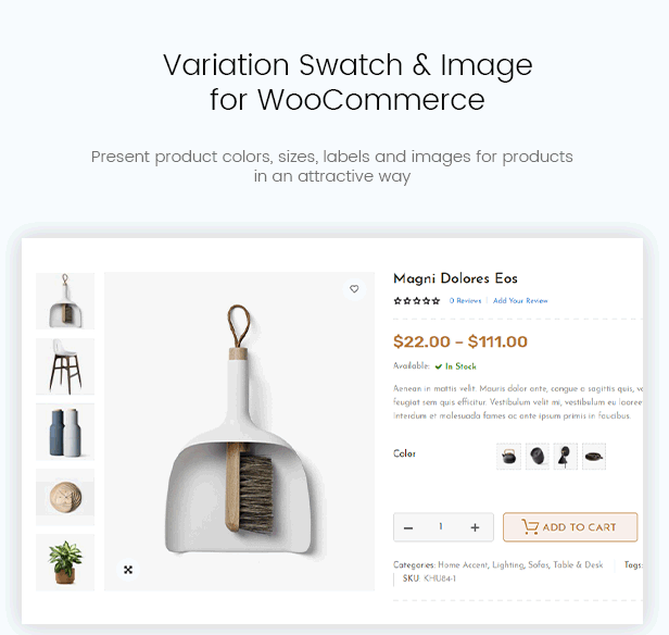 Soaz - Boutique de mobilier et décoration d'intérieur Thème WordPress