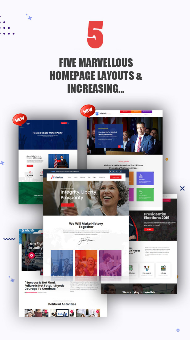 Actavista - Un thème WordPress politique réactif pour les politiques et les organisations - 7