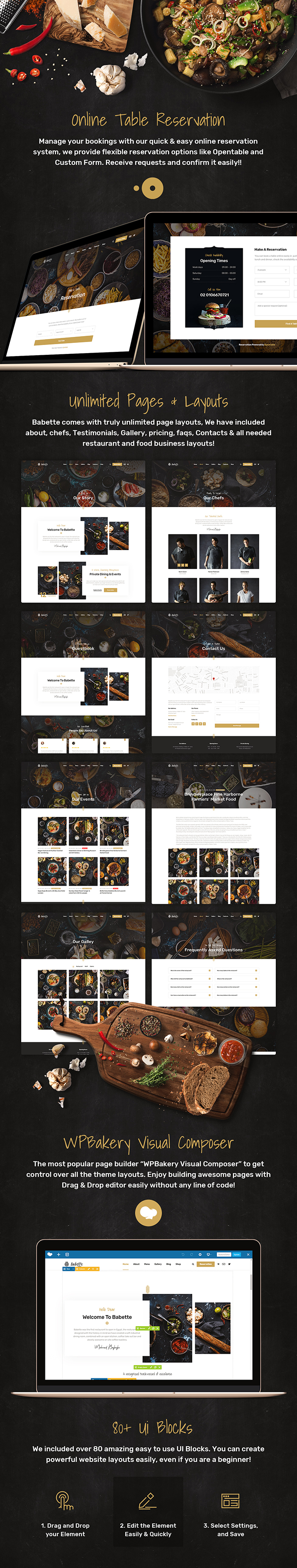 Babette - Thèmes WordPress pour restaurants et bars - 8