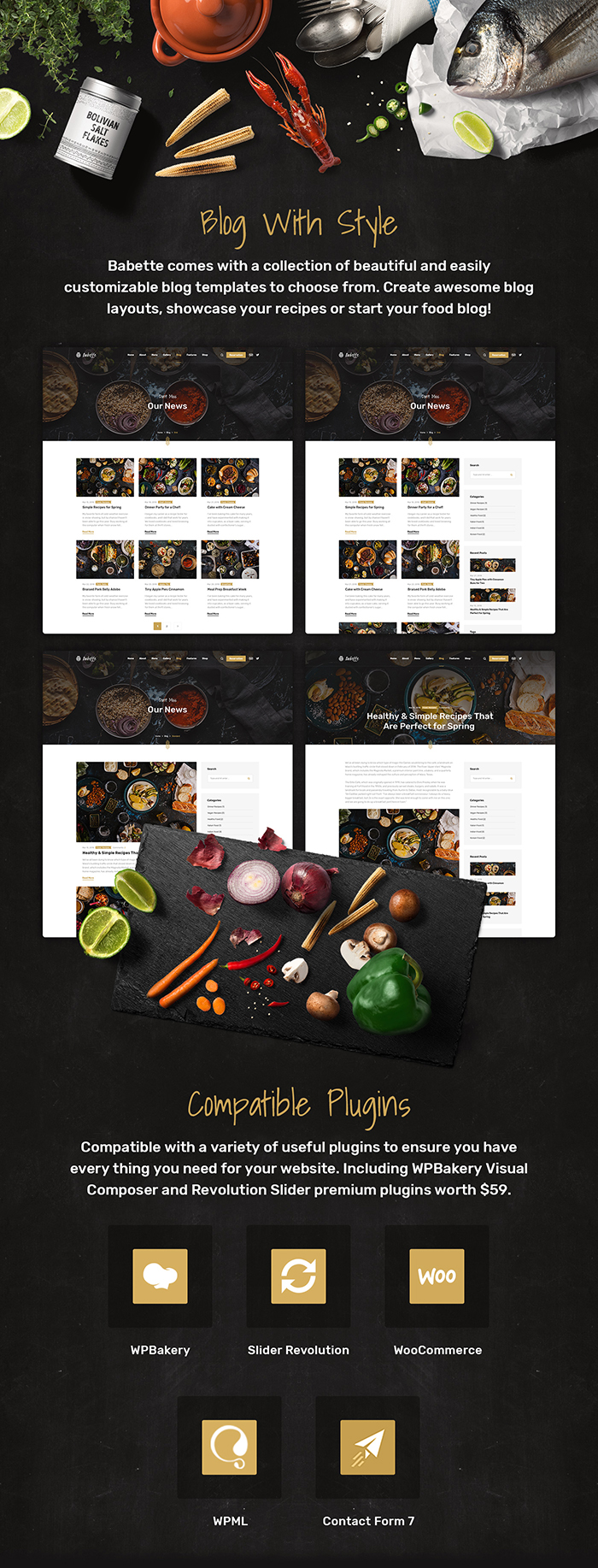 Babette - Thèmes WordPress pour restaurants et bars - 9