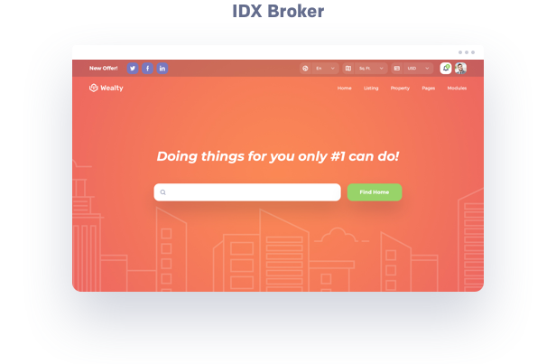 Thème IDX Broker wordpress