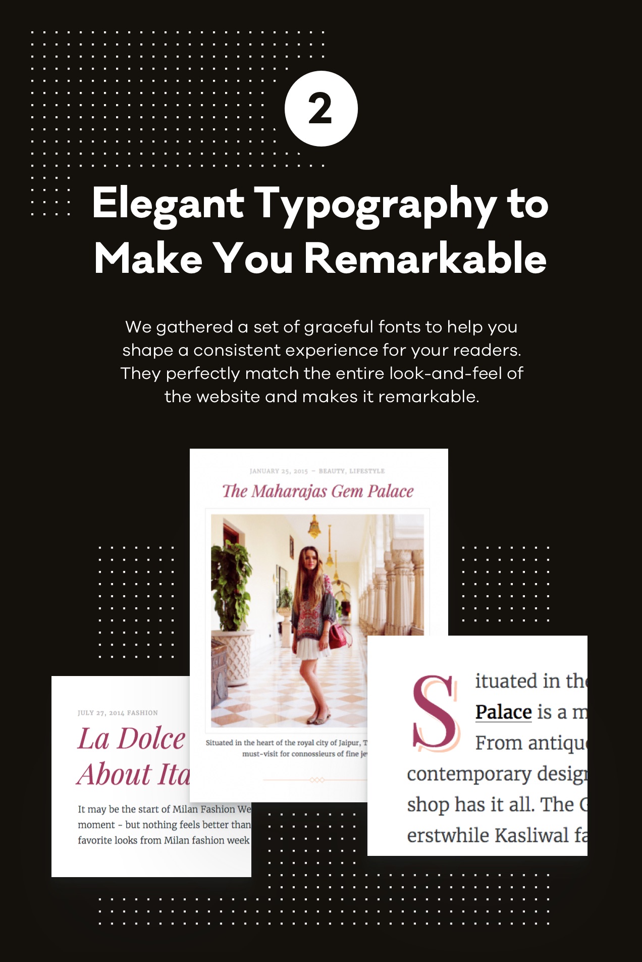 Typographie élégante