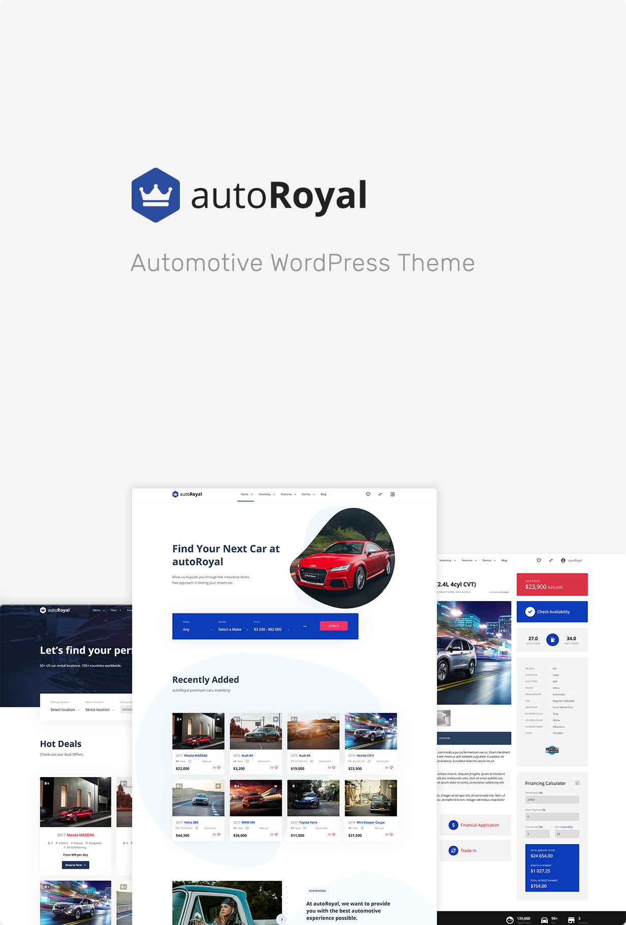 autoRoyal - Thèmes WordPress pour l'industrie automobile - 3