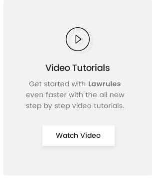 Guide vidéo Lawrules