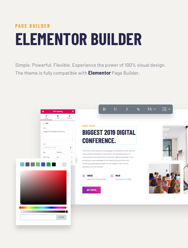 Thème WordPress Voelas - Elementor Page Builder