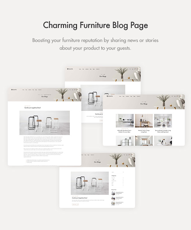 Quapa - Thème WordPress WooCommerce pour meubles