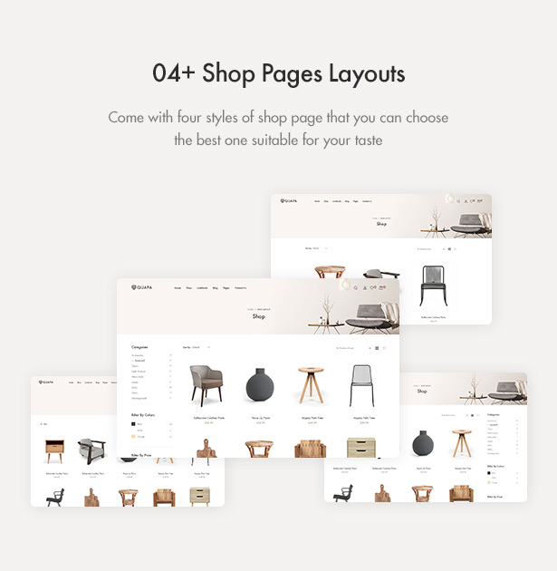 Quapa - Thème WordPress WooCommerce pour meubles