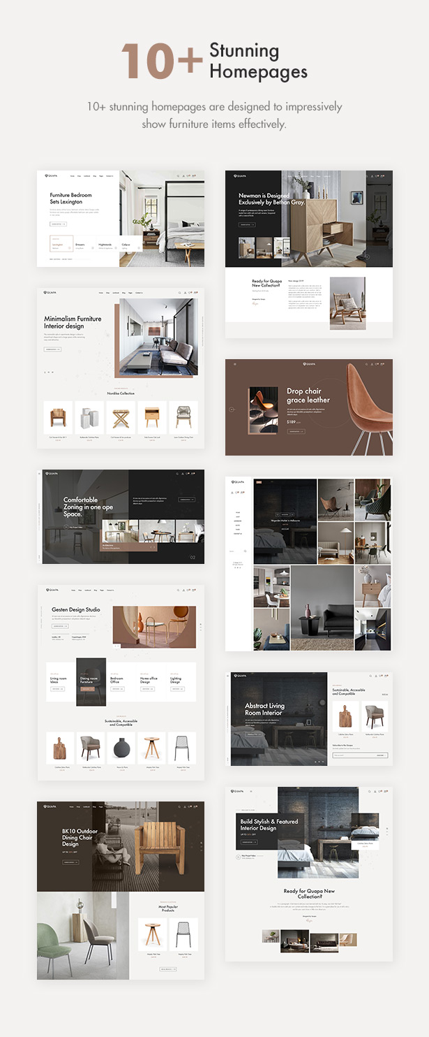 Quapa - Thème WordPress WooCommerce pour meubles