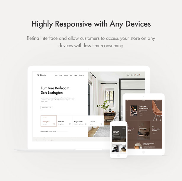 Quapa - Thème WordPress WooCommerce pour meubles