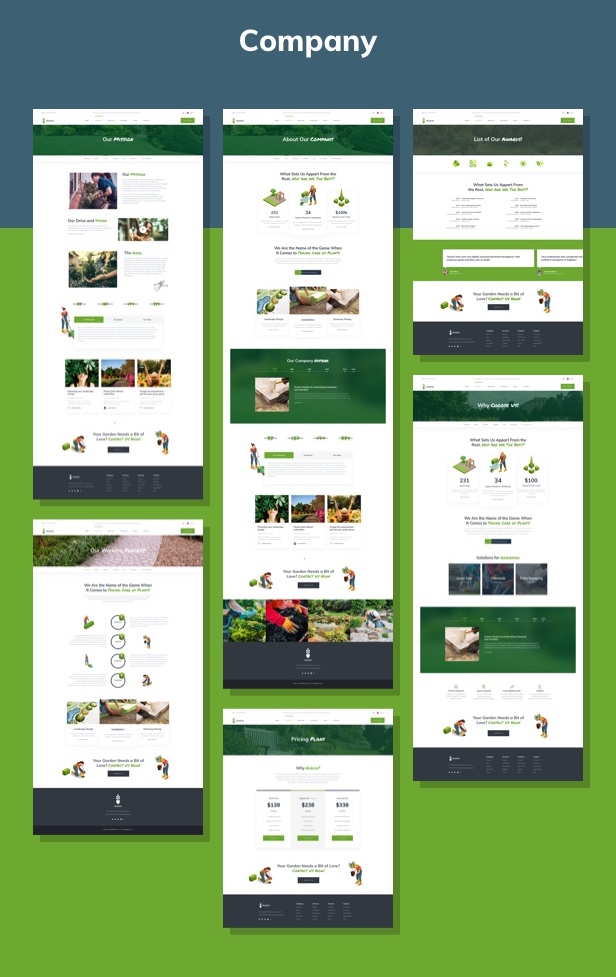Acacio - Aménagement paysager et jardinage WordPress - 2