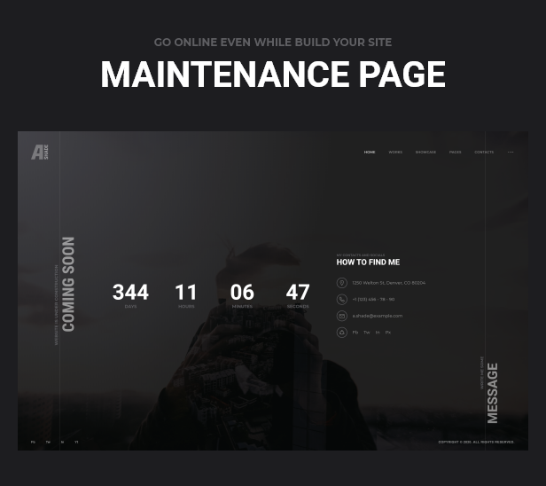Page de maintenance