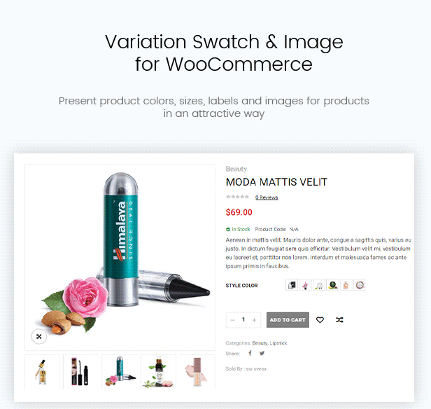Avesa - Thème WordPress Beauty Store pour WooCommerce - Thème WooCommerce