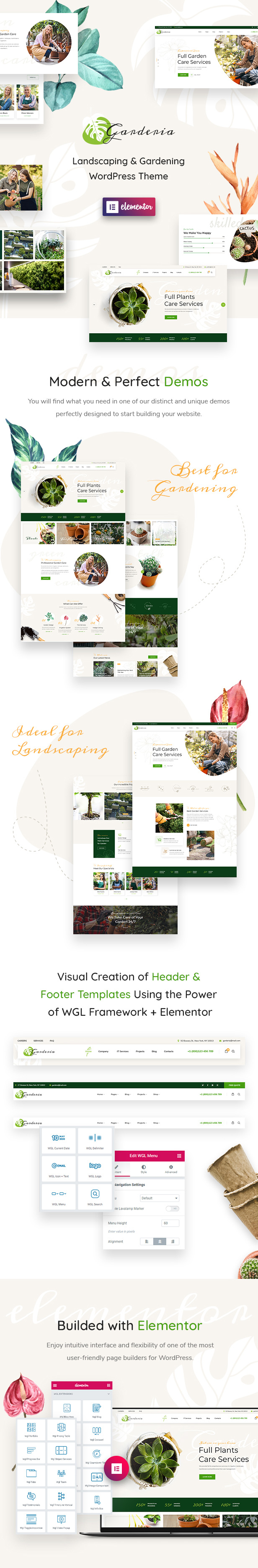 Garderia - Thème WordPress pour l'aménagement paysager et le jardinage - 1