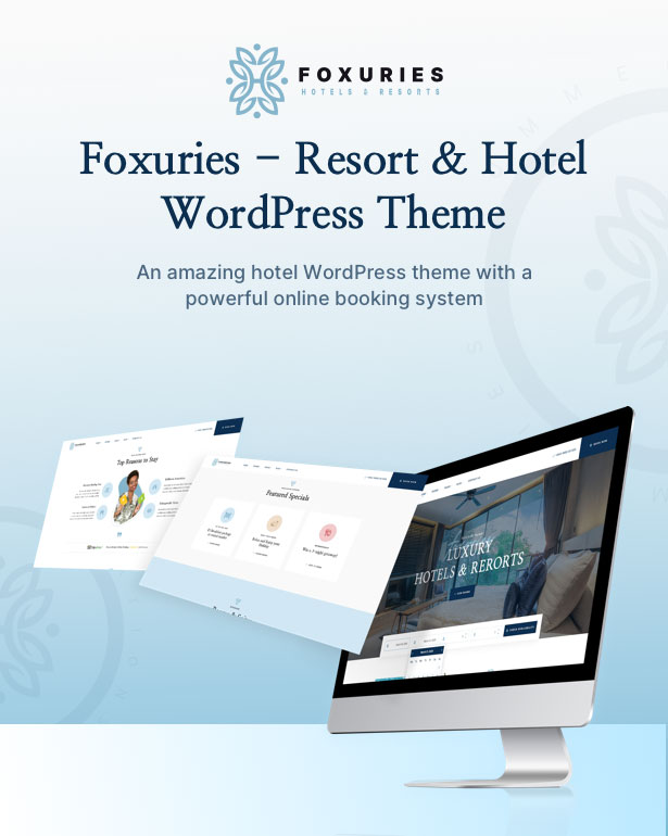 Foxuries - Thème WordPress Resort & Hotel