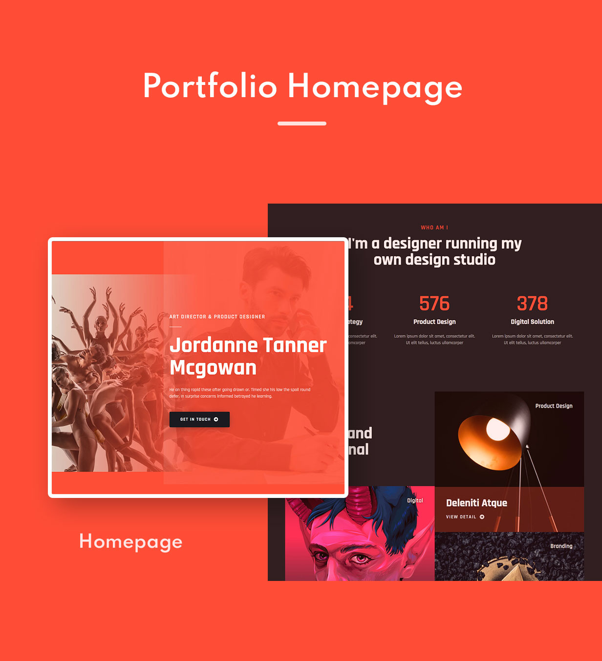 Portfoliode | Kit de modèles Portfolio Elementor - 1