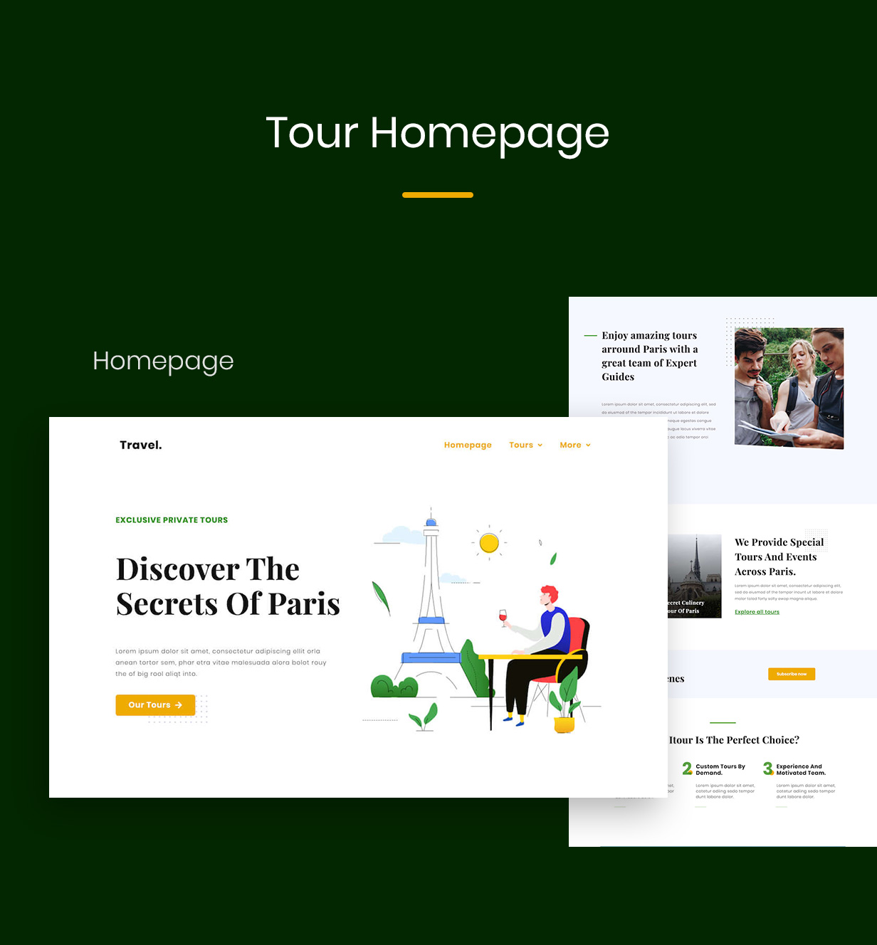 Touraza | Kit de modèles Tour Elementor - 1