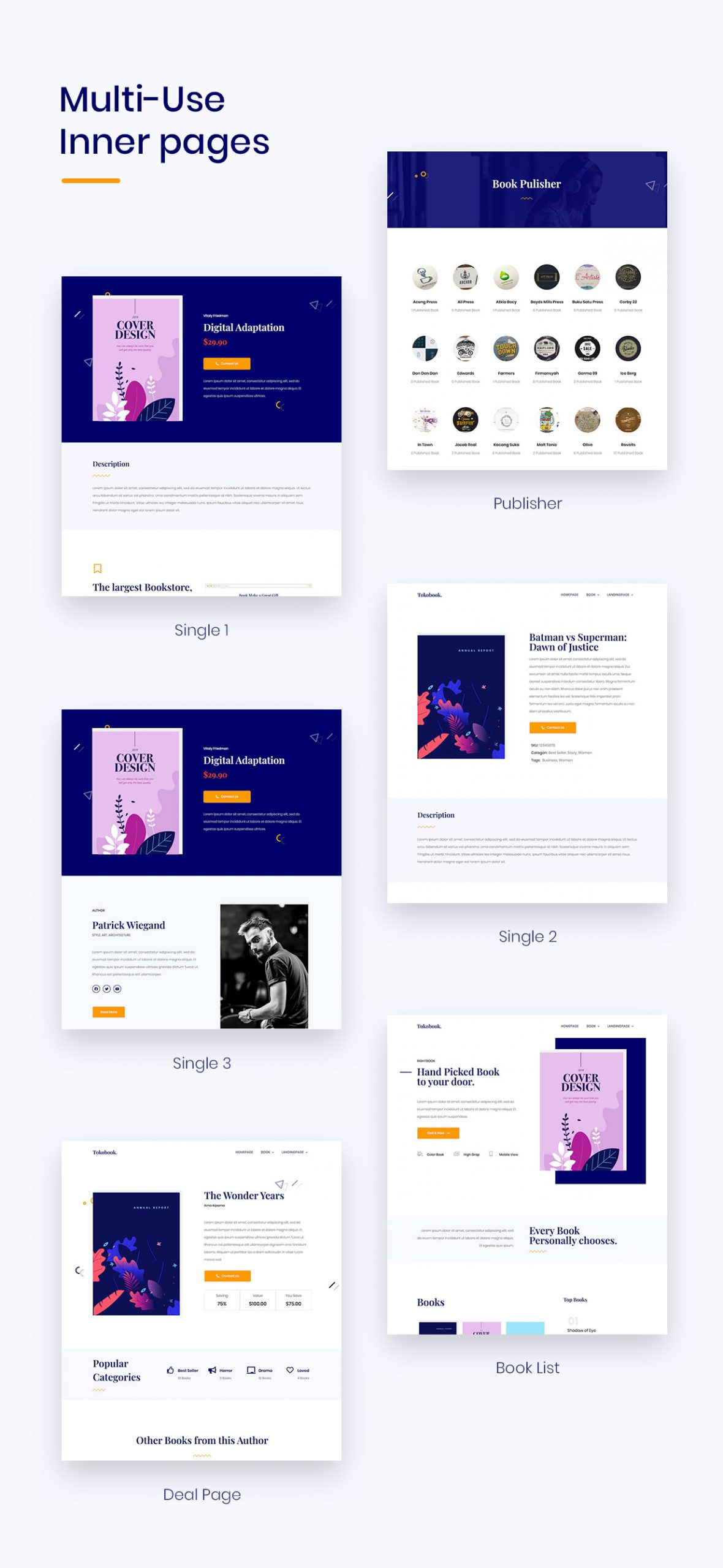 Bookup | Kit de modèle de livre Elementor - 2