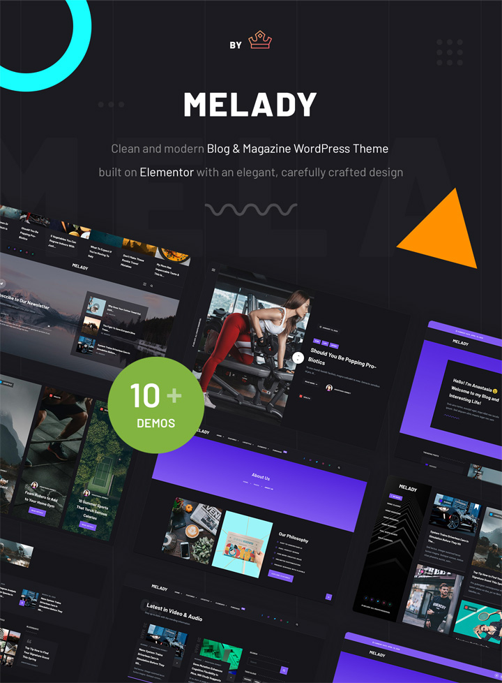 Melady - Thème WordPress pour blog et magazine créatif - 4
