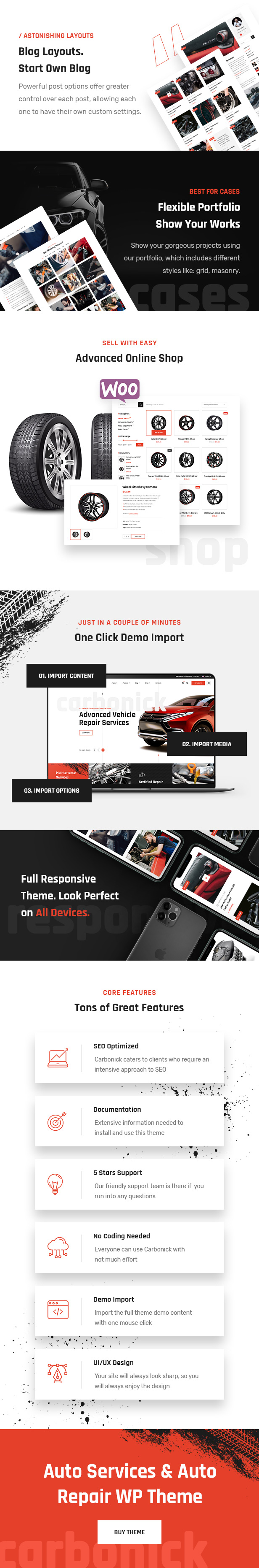Carbonick - Thème WordPress pour services et réparations automobiles - 2